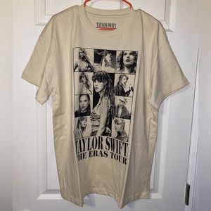 Taylor Swift The Eras Tour Beige T-shirt